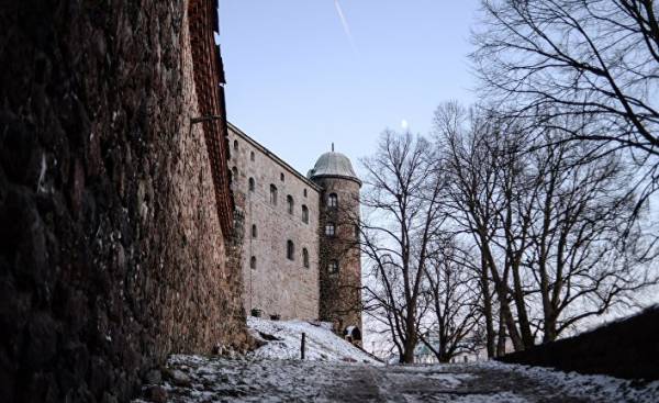 Выборгский замок в городе Выборг