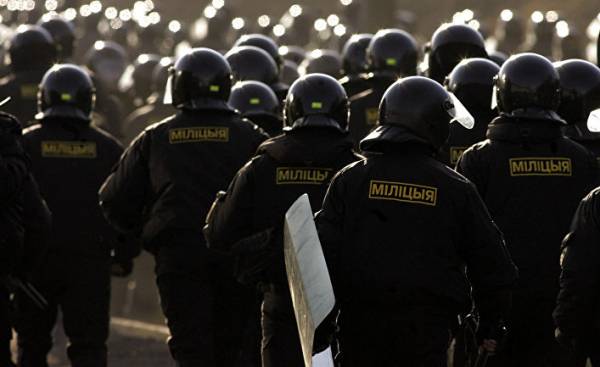 Сотрудники правоохранительных органов Белоруссии