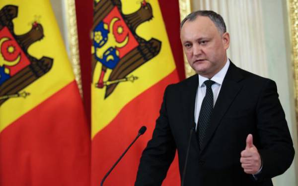 Президент Молдавии Игорь Додон