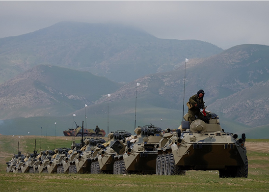 На полигоне Харбмайдон завершились двухсторонние командно-штабные учения Вооруженных Сил России и Таджикистана