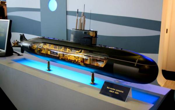 Макет подводной лодки «Амур-1650»