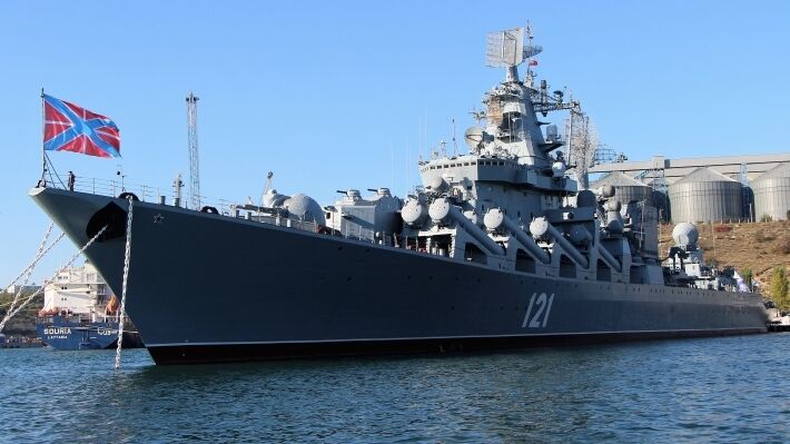 Ракетный крейсер «Москва» является флагманом Черноморского флота