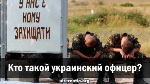 Кто такой украинский офицер?