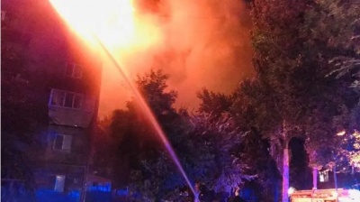 В Запорожье горела многоэтажка, эвакуировали 100 человек