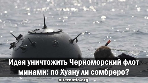 Идея уничтожить Черноморский флот минами: по Хуану ли сомбреро?