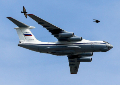 В Рязанской области РФ разбился военный самолет
