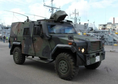 В Донбассе заметили запрещенную к отправке швейцарскую военную технику