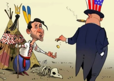 Сколько Зеленского ни корми, он всё равно жрать просит: украинским ворам не хватает западной помощи