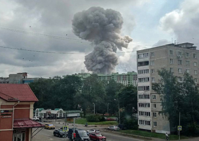 В Сергиевом Посаде произошел мощный взрыв на заводе