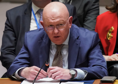 Небензя призвал Совбез ООН взглянуть на ресторанную жизнь Украины и последствия преступлений Израиля в Палестине