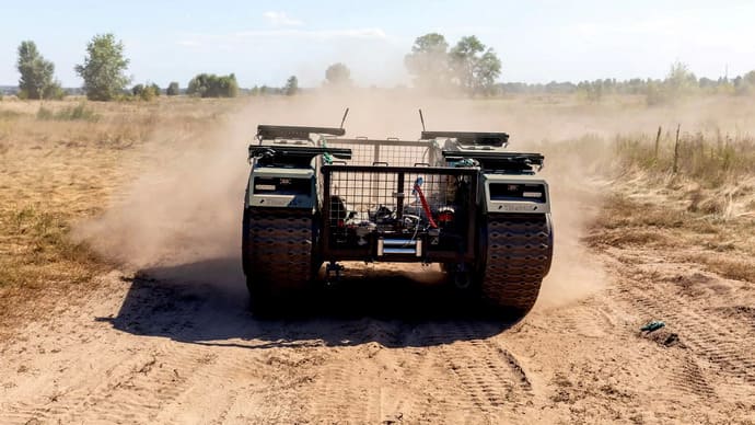 В войне на Украине роботы сражаются против роботов