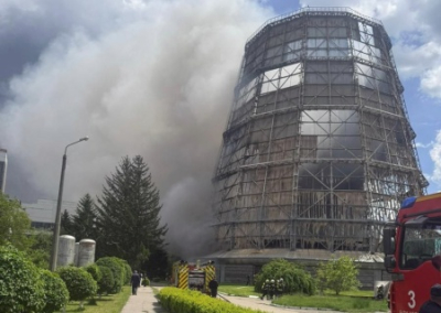 В Киевской области горит Белоцерковская ТЭЦ