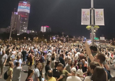 Протест из Белграда перекинулся на другие города Сербии