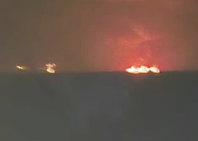 Три судна горят у побережья Ирана недалеко от Ормузского пролива