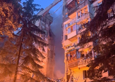 Киев в огне после массированной атаки ВС РФ