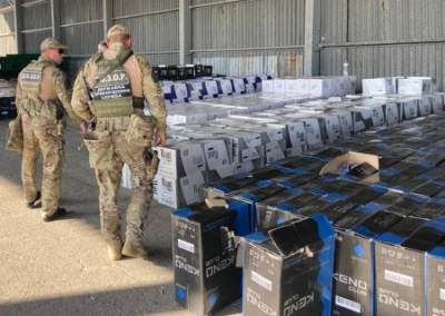 На украинских таможнях, через которые завозят под видом БПЛА контрабанду, а также пригоняют угнанные автомобили, обыски