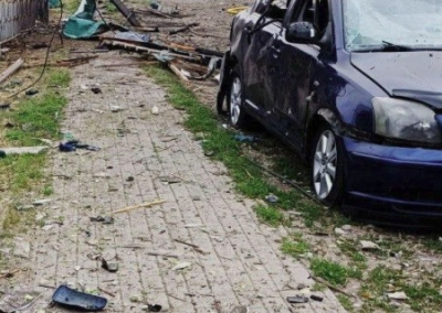 В ТЦК Пятихаток прилетел «именной» беспилотник