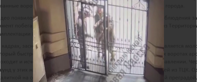 «Дома даже стены помогают». Одессита от ТЦК спасли «замысловатые» ворота в подворотне