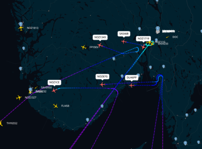 В Норвегии  прекращали работу аэропортов в переполохе из-за дронов