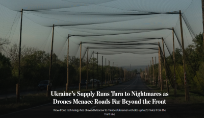 Российские дроны превращают поставки для ВСУ на фронте в кошмар и «дефицит всего»  - WSJ