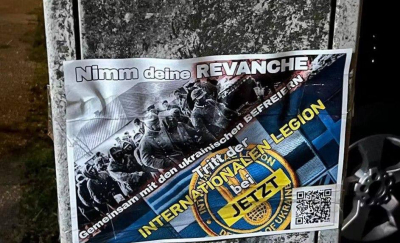 В Берлине расклеивают листовки с призывами к немцам «взять реванш» у России, присоединившись к войскам Украины