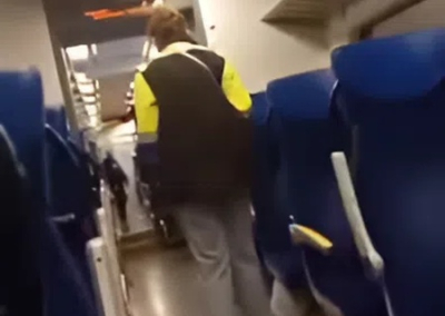 «Иди сюда, польская свинья!»: украинка в польском поезде, исполнив гимн Украины, начала размахивать ножом