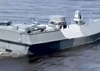 Румыния взорвала один из украинских морских дронов Sea Baby, направляющихся  к Крыму