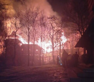 На Закарпатье горел монастырь УПЦ