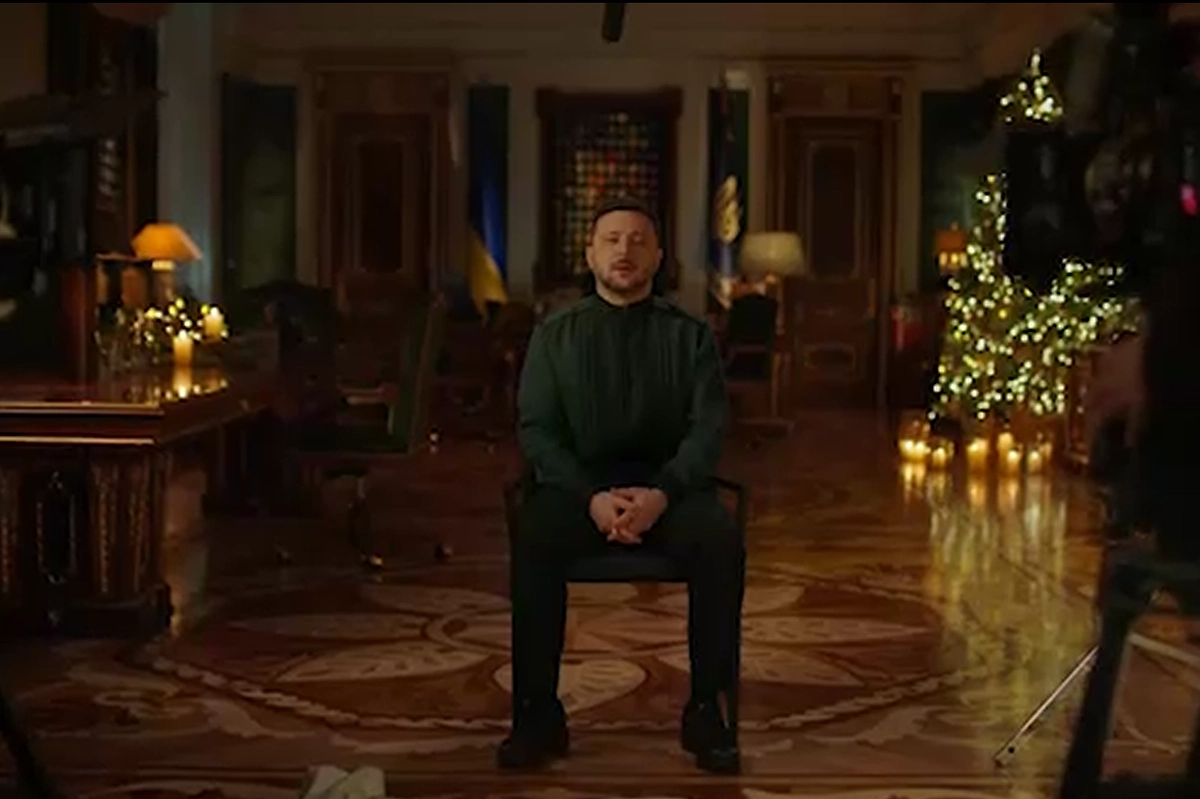 Зеленский в новогоднем обращении заявил о 90% готовности мирного соглашения