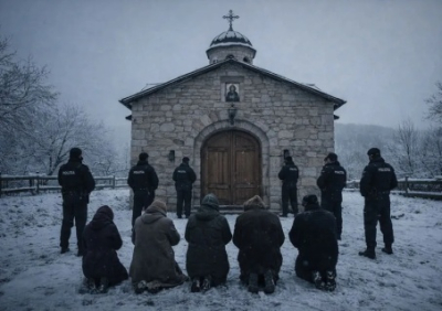 Румыны пытаются захватить храм в Молдавии при поддержке властей. Архиепископ Пётр с прихожанами держит оборону