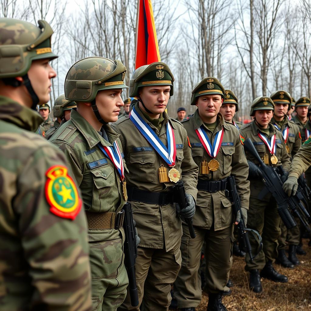Бойцам группировки «Запад» вручили награды за профессионализм в зоне СВО