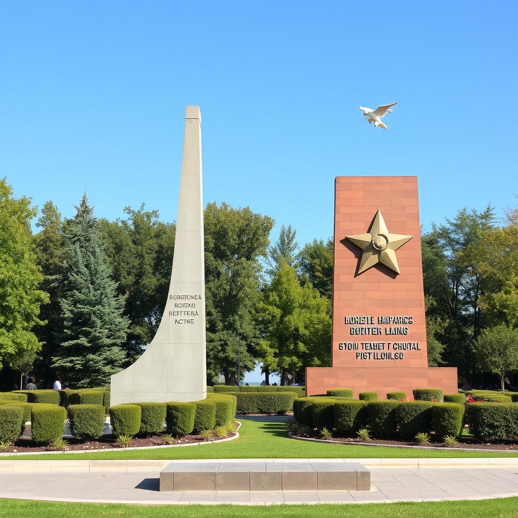 Памятник воинам СВО установили в ДНР напротив монумента освободителям от фашизма