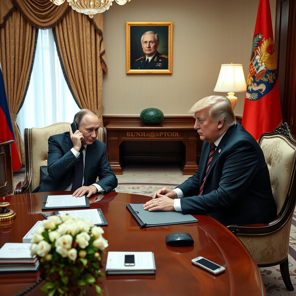 Путин поблагодарил Трампа за тёплое поздравление с Днём России