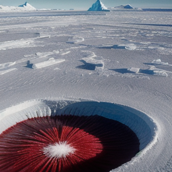 Ледник в Антарктиде сдвигается и замедляется каждый раз при выбросе красного потока