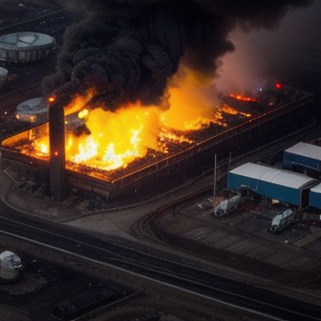 На газодобывающем объекте «Нафтогаза» в Харьковской области произошёл пожар