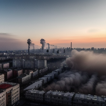 Киев затянуло дымом после ночной атаки: пожары вспыхнули сразу в четырёх районах