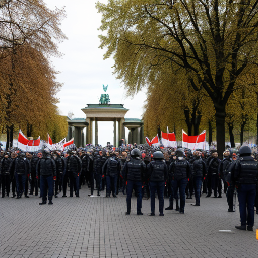 У Бранденбургских ворот в Берлине прошёл митинг против конфронтации с Россией