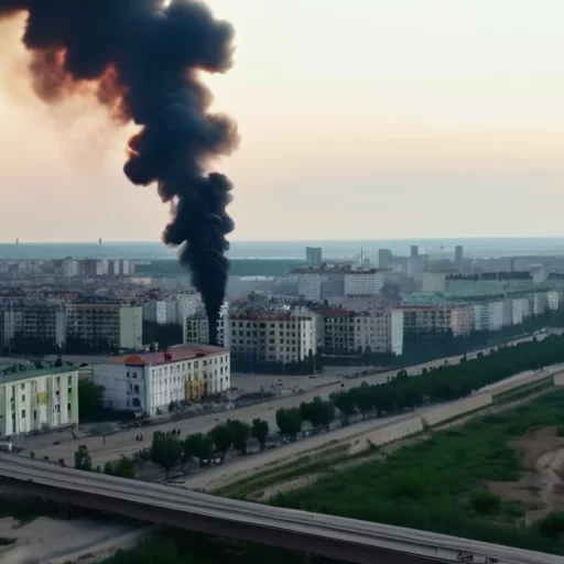 Чёрный дым накрыл Одессу из-за крупного пожара в окрестностях города