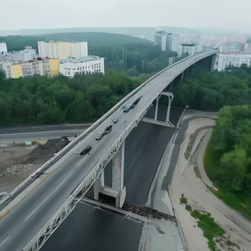 После взрывов в Киеве полностью приостановили движение по Южному мосту