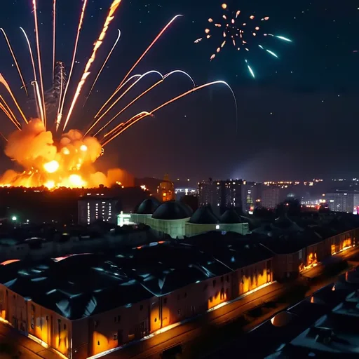 Более 30 мощных взрывов прогремело в Киеве, ВС РФ атаковали город «Геранями»