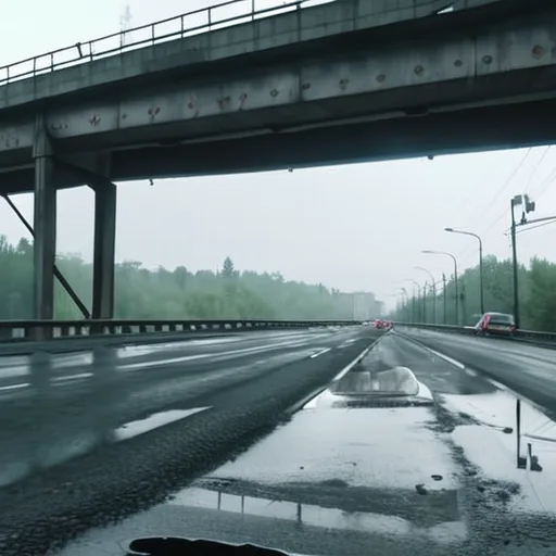 Транспортный коллапс продолжается у Северного моста в Киеве после прилётов