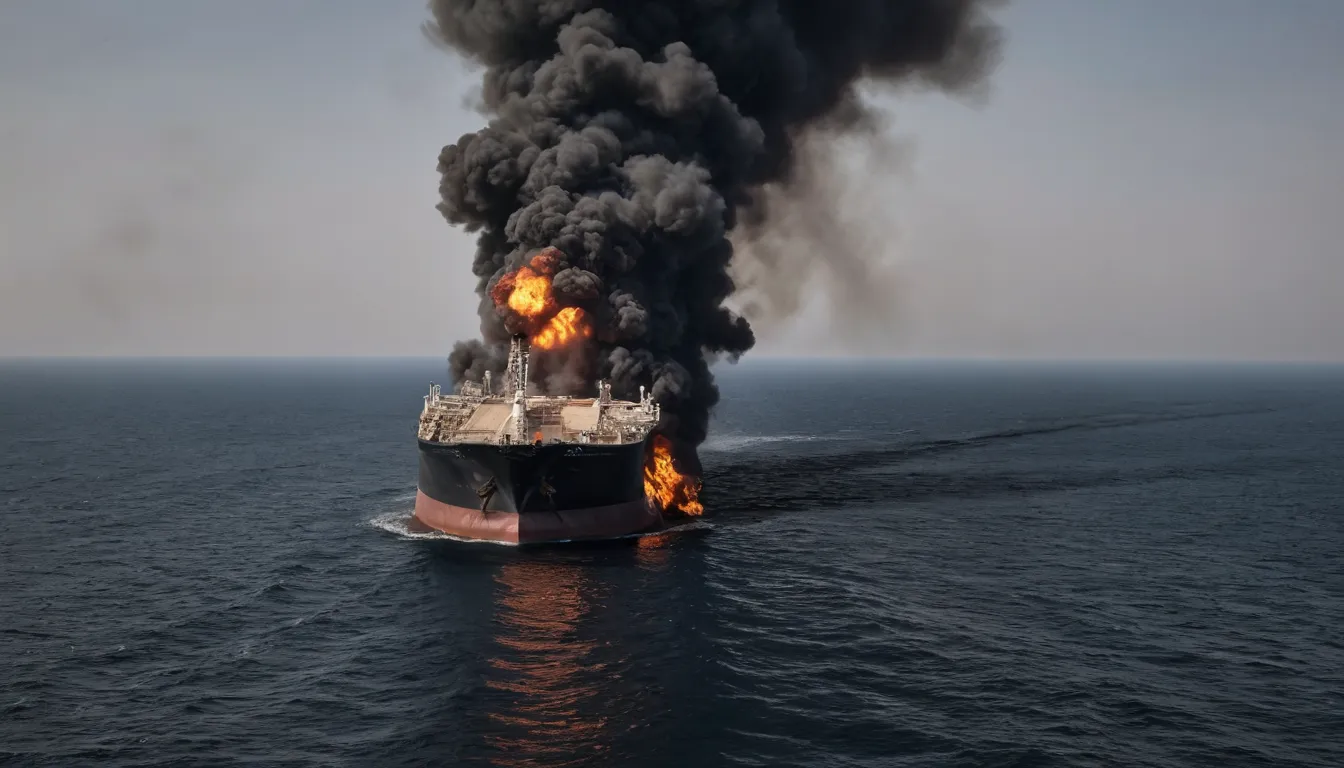 В Ормузском проливе катер с взрывчаткой атаковал нефтяной танкер