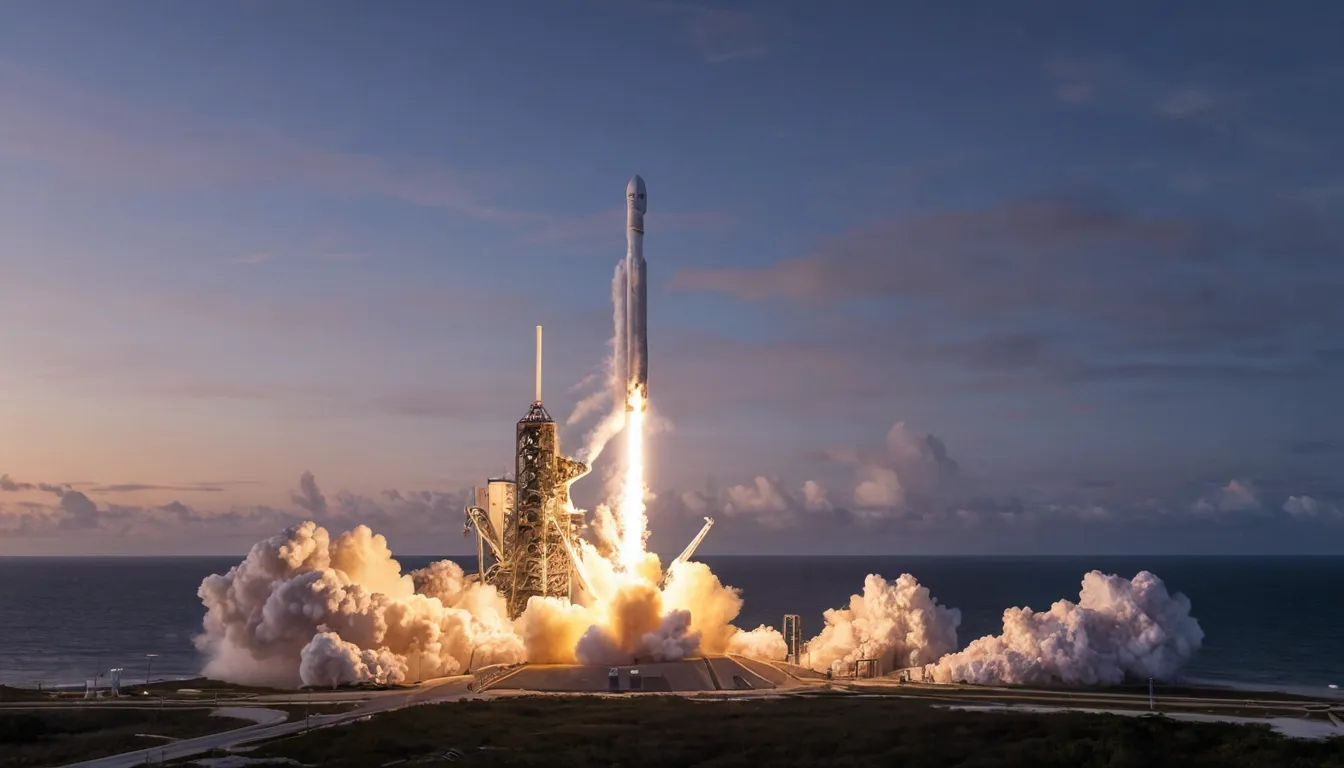 Falcon 9 совершила 701-й полёт, а мировой темп запусков в октябре снизился